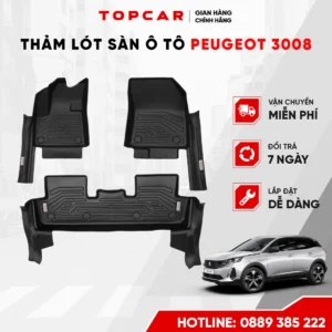 Thảm lót sàn ô tô Peugeot 3008 2017-2024