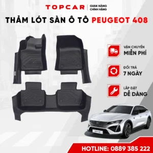 Thảm lót sàn ô tô Peugeot 408 2017–2024